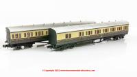 2P-003-012 Dapol GWR B Set Coach Pack number 6445 and 6446 in GWR Chocolate and Cream livery with Cities Crest